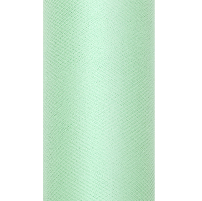 Rollo de Tul verde menta 15cm 9m
