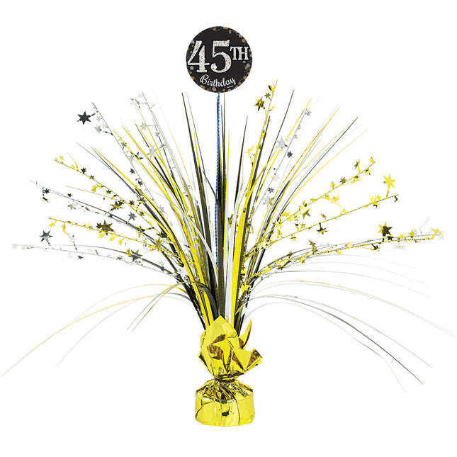 Adorno de Mesa Cumpleaños con Pegatinas de Edad 38cm