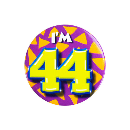 Tengo 44 años Botón 44 5,5cm