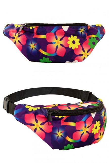 Bolsa de cadera Flower Power Morado
