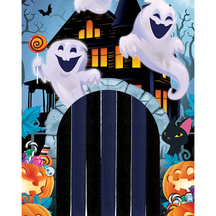 Cortina Puerta Halloween Fantasmas 2,45m