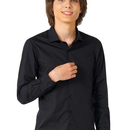 Camisa Negra Niño Adolescente <tc>OppoSuits</tc>