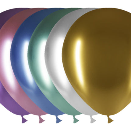 Globos de Colores Cromados 30cm 50pcs