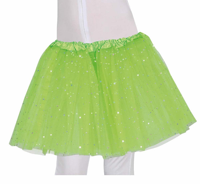 Tutú Verde Lima Estrellas 30cm