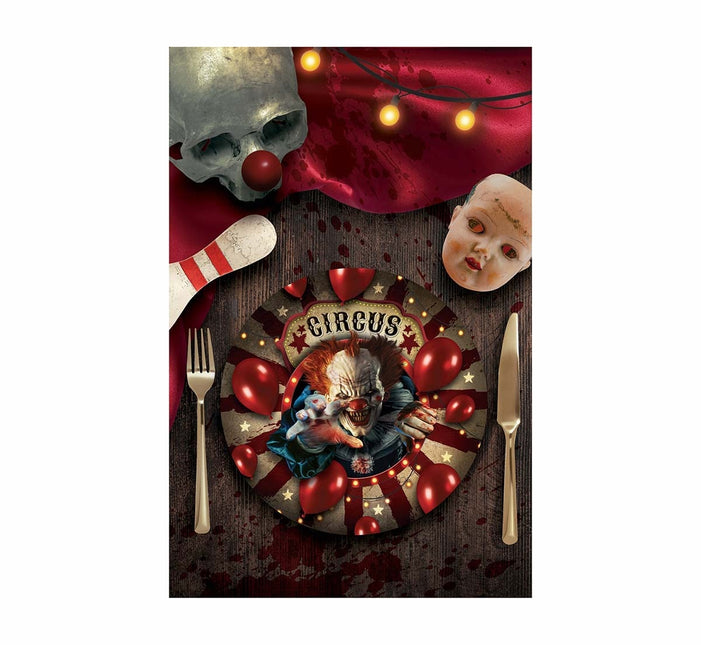 Halloween Platos Payaso 23cm 6pcs