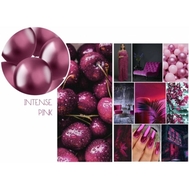 Globos Rosas Cromados 33cm 50pcs