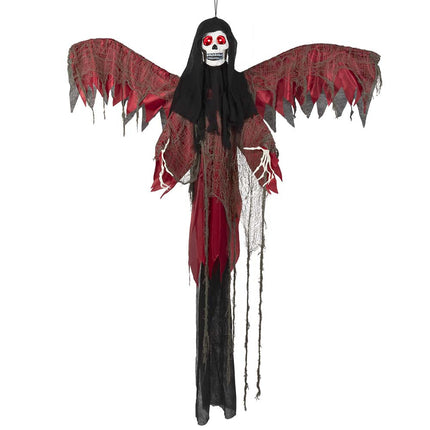 Muñeca de Halloween Esqueleto Volador Rojo 198cm