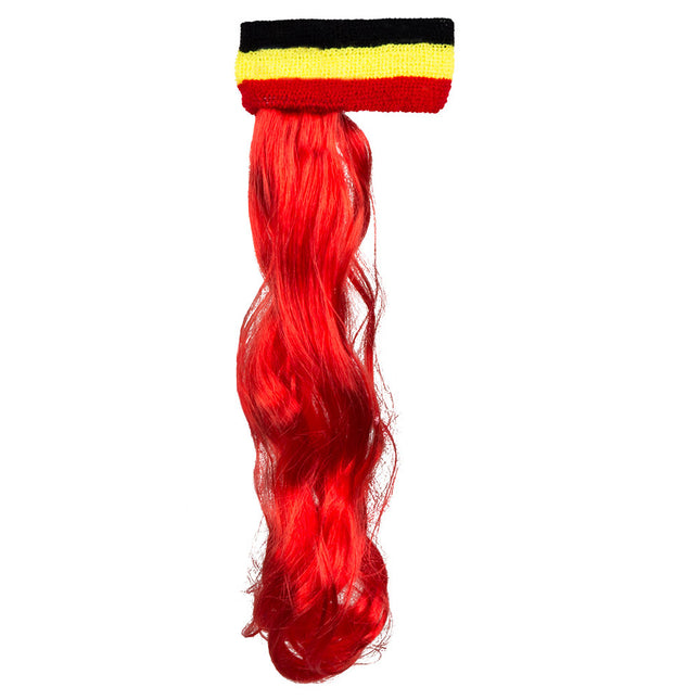 Diadema belga con pelo
