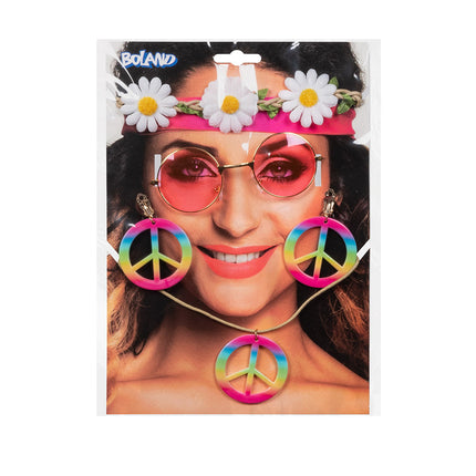 Juego de Disfraces Hippie 5 piezas