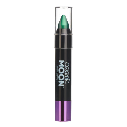 Crayones metálicos para el cuerpo Luna Cósmica Verde 3.2g