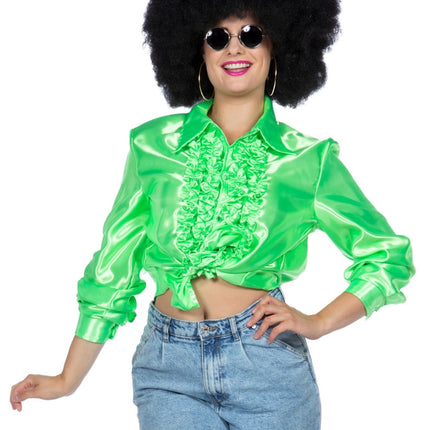 Blusa Disco Volantes Verde