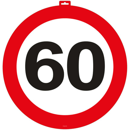 Cartel de puerta 60 Años 47cm