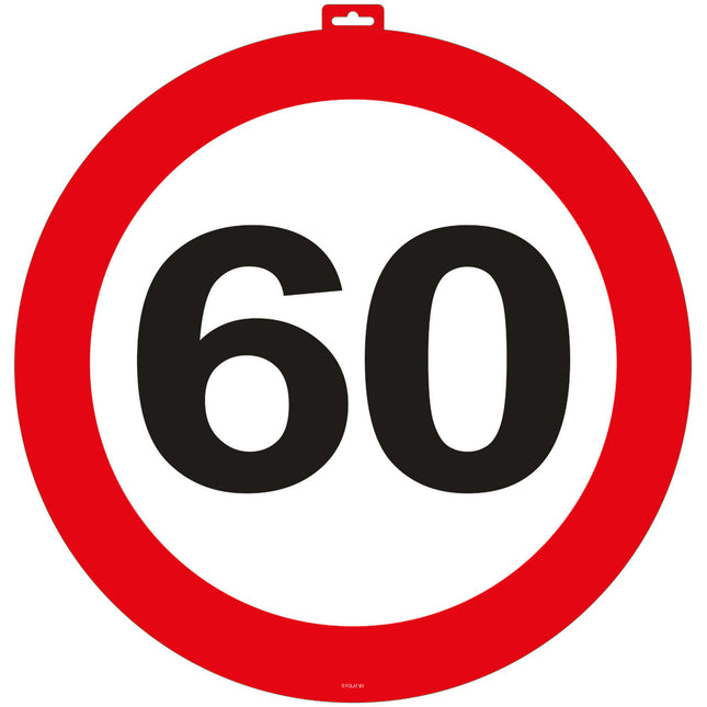 Cartel de puerta 60 Años 47cm