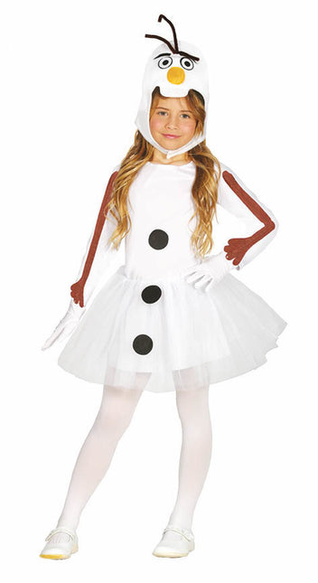 Vestido Muñeco de Nieve Niña