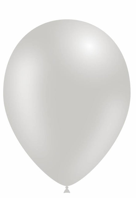 Globos Led Plateados 30cm 5pcs