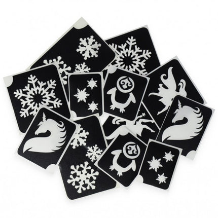 Plantilla Tatuaje Negra Niñas 12pcs