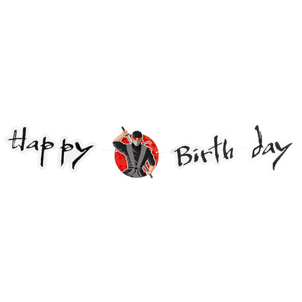 Guirnalda Letra Ninja Feliz Cumpleaños 1,2m