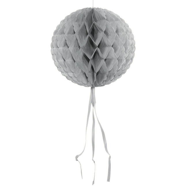 Bola Panal Plata 30cm