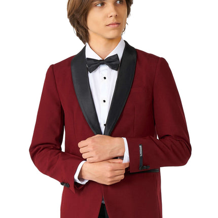Burdeos Rojo Esmoquin Niño Adolescente <tc>OppoSuits</tc>