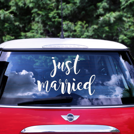 Pegatina Coche Boda Just Married 45cm