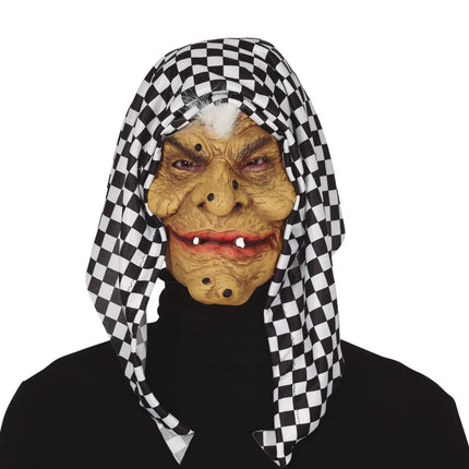 Máscara de Halloween Bruja con Capucha