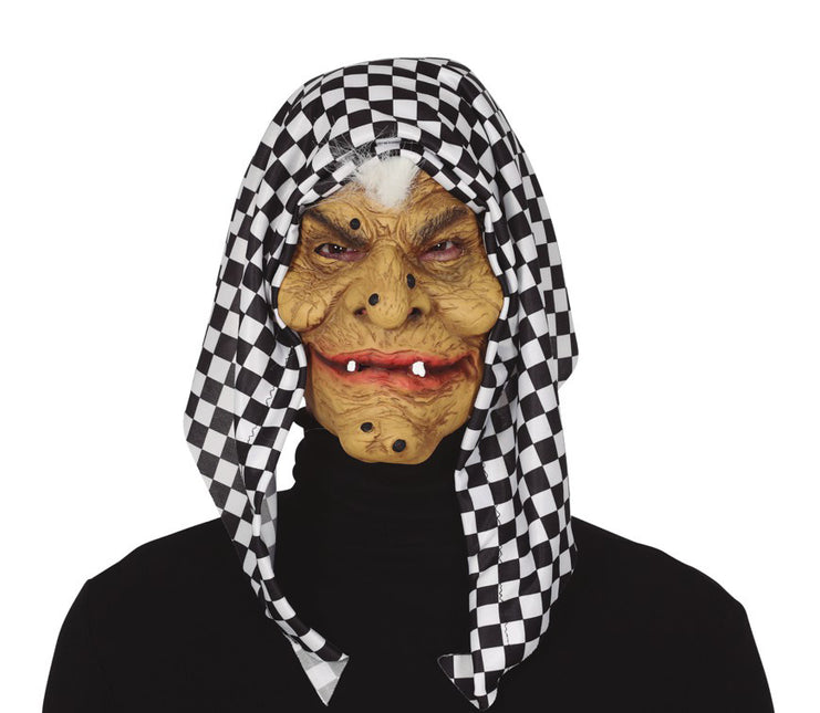 Máscara de Halloween Bruja con Capucha