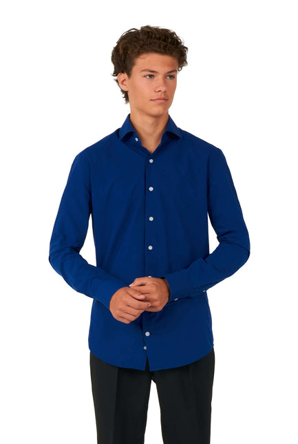 Camisa Azul Oscuro Niño Adolescente <tc>OppoSuits</tc>
