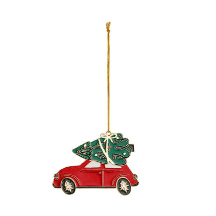 Decoración Colgante de Navidad Coche 9cm
