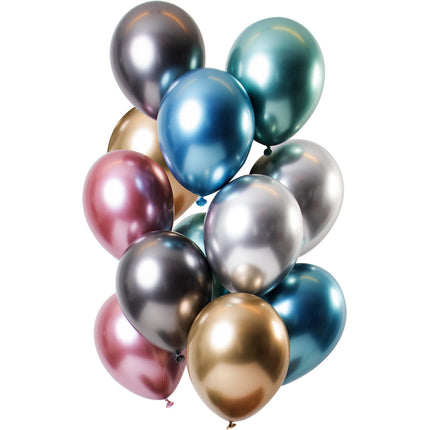 Globos de Colores Cromados 33cm 10pcs
