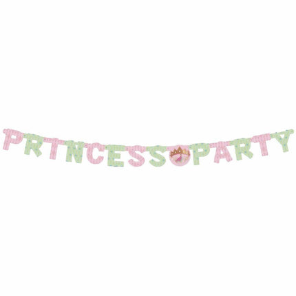 Guirnalda de Letras Princesas Fiesta 1,8m