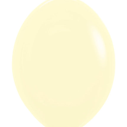 Globos Amarillo Mate Pastel 30cm 50pcs