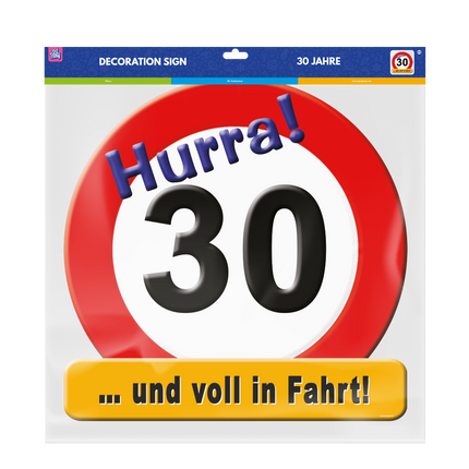 Cartel de puerta 30 Jahre 50cm
