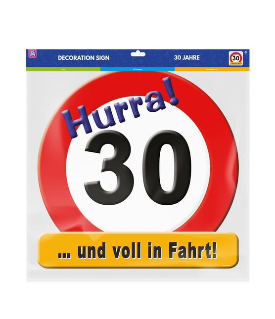 Cartel de puerta 30 Jahre 50cm