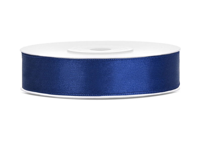 Cinta de raso Azul Oscuro 12mm 25m