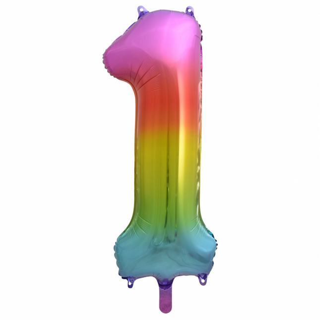 Globo Foil Figura 1 Arco Iris XL 86cm vacío