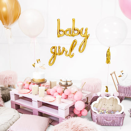 Set Globos Letra Niña Oro Vacío 75,5cm