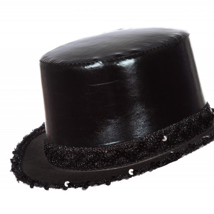 Sombrero negro con banda