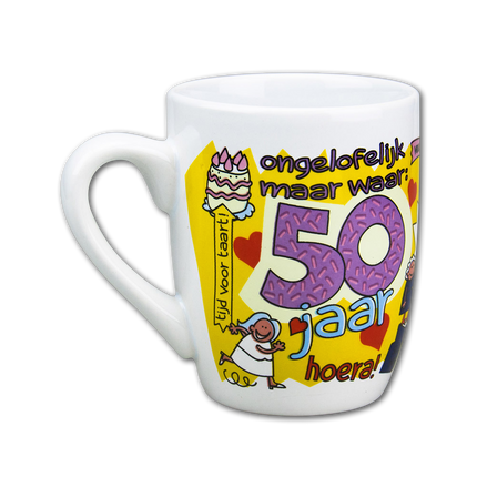 Taza 50 Años Mujer 12cm