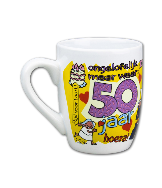 Taza 50 Años Mujer 12cm