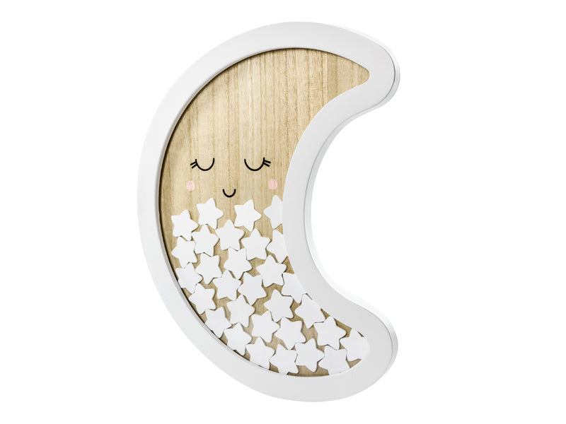 Libro de visitas de madera Luna 38,5cm