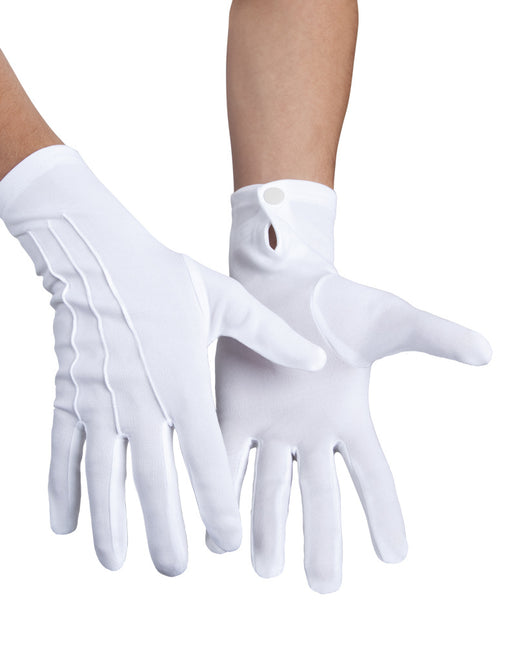 Guantes Blancos con Pulsador