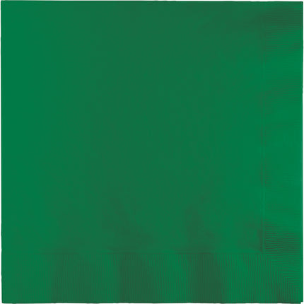 Servilletas verdes 3 capas 33cm 50ud.