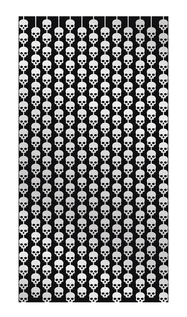 Cortina de Puerta de Halloween Calaveras 2m