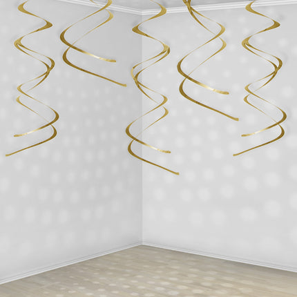 Decoración Colgante Oro 5pcs
