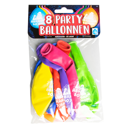 Globos Abraham 50 Años 30cm 8pcs