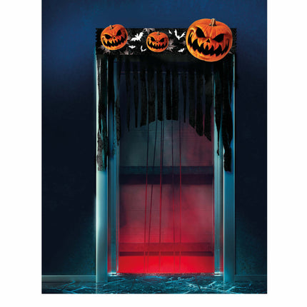 Cortina de puerta de Halloween Calabazas