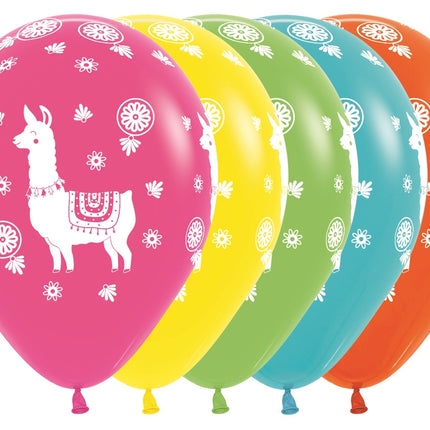 Globos Lama Mix 30cm 25pcs