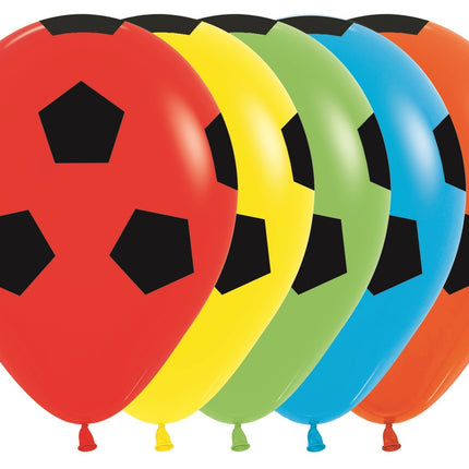 Globos Fútbol Mix 30cm 25pcs