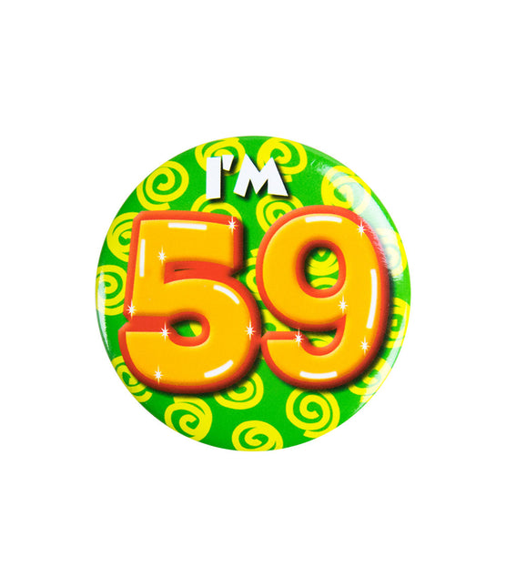 Tengo 59 Botón 59 Años 5,5cm