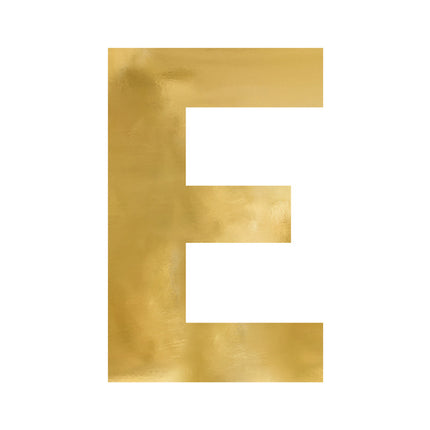 Espejo letra E Oro 60cm